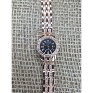 Perfect Time Rose Gold Crystal Accent Women's Quartz Watch